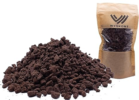 WYSKONT Lavasteine 1 Liter 5-10 mm - Aquarium Bodengrund - Lavamulch - Aquarium Deko - Terrarium Deko - Aquarium Steine - Aquarium Kies - Aquarium Soil - Dekosteine - Zierkies