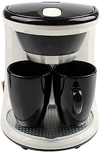 Molinillo de café de elaboración completamente automático Productos Mini Cafetera de goteo eléctrica Hogar Tetera de elaboración semiautomática Máquina de café americano Espresso 2 Tazas Molinillo de