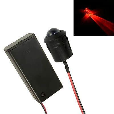 Large 10mm LED Flashing Red Car, Motorcycle, Shed Dummy Fake Alarm + Holder