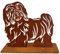 Terma Stahldesign Rost Hund Havaneser Lebensgroß Handmade Germany Gartendeko aus Metall Figur Geschenk Rostfigur Garten Gartenfigur, Hundegrab