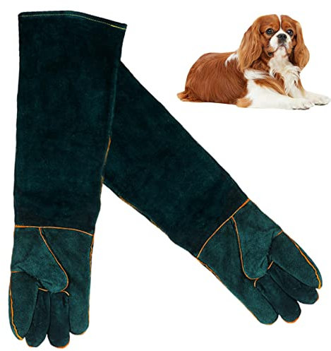 Rianpesn Bissfeste Katzenhandschuhe - Beißhandschuhe für Hunde - Kratzfeste Schutzhandschuhe für Hundetraining, Katzenkratzer, Falken, Reptilien, Schlangen