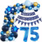 Ballons Girlande Blau 75 Geburtstag Mann deko Blau Luftballon 75. Geburtstag deko Mann Geburtstagsdeko 75 Jahre Mann Deko 75. Geburtstag Männer blau Luftballon Girlande blau 75. Geburtstag Männer