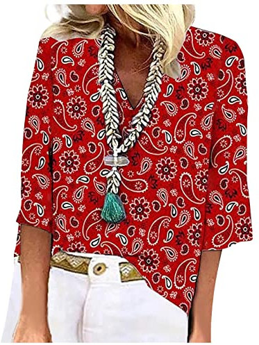 Blouse Dentelle Femme Chemise De Nuit Femme XXXL Création Tee Shirt Top Jaune Femme Chemise sans Repassage T- Shirt Chemises à Manches 3/4 pour Femmes Grande Taille Chemise sans Repassage