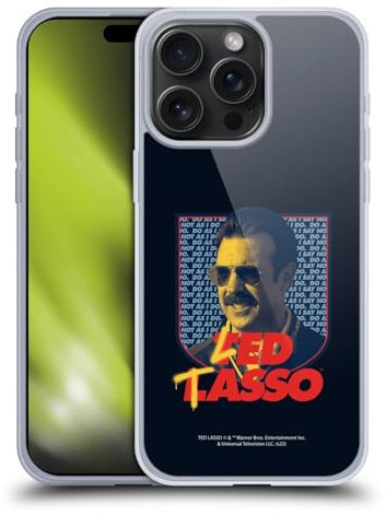 Head Case Designs Offizielle Ted Lasso Ted Grafik für Staffel 2 Gelhülle [Militärischer Schutzgrad] Kompatibel Mit Apple iPhone 15 Pro Max Und Kompatibel Mit MagSafe