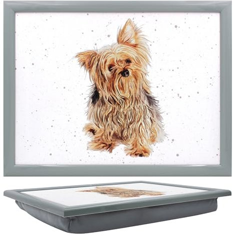 Lesser & Pavey Cushioned Lap Tray | Lovely Lap Trays With Padded Cushion, Perfect For Eating On The Sofa | Yorkie Lap Trays For Eating Homes - Sarah Boddy