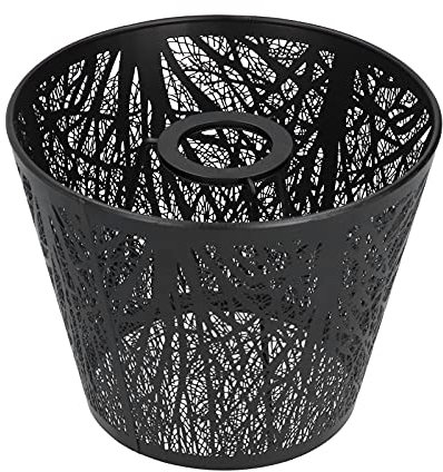 Ceiling Pendant Light Shade, Metal Forest Design Ceiling Light Shade Modern Light Shade for Bedroom Living Room Kitchen Hallway Lounge (Black)
