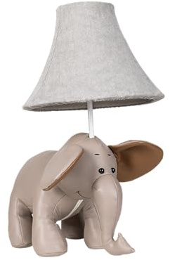 Happy Lamps Bobby Der Elefant LED-Tischlampe 48 cm Kinderzimmer-Deko | handgefertigt, kindersicher, ideal fürs Kinderzimmer, Geschenkidee