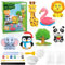 TOPJOWGA Tier Gipsgießen Set, Bastelset Malset Gips Spielzeug, Gipsfiguren zum Gießen und Bemalen, Tier Gips Bastelset, Malset für Kinder Kunsthandwerk Pädagogisches Kreative Geschenk