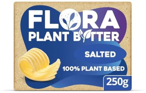 Flora Plant B+tter Salted Vegan Alternative to Butter 250g x 10