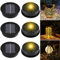 Joycabin 6 Stück Solarlampen Ersatz Top 8cm mit LED Warmweiß Licht Solardeckel, IP65 Wasserdicht Solarbatteriekasten Solarleuchten Solarpanel Ersatzteil für Solarlampen Laterne Deckel Garten