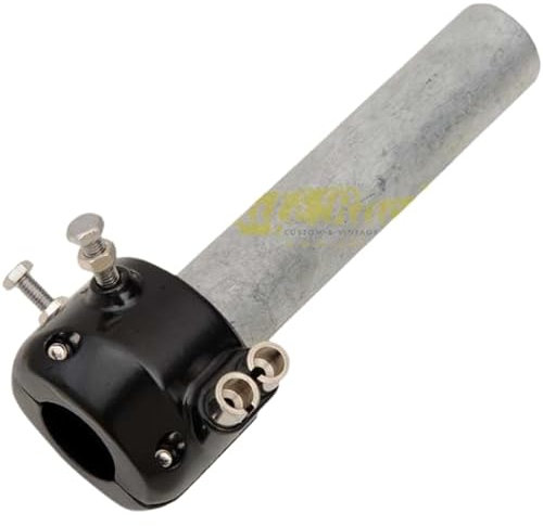 Cafè Race Tiracavi comando gas nero universale diametro 7/8” - 22mm DOPPIO CAVO