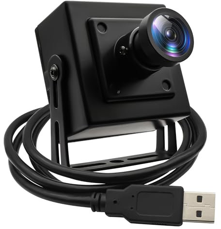ELP 16MP Wide Angle USB Camera for Raspberry Pi & Computer - 4K Web Camera for Desktop & Laptop - 120 Field of View - IMX298 Sensor