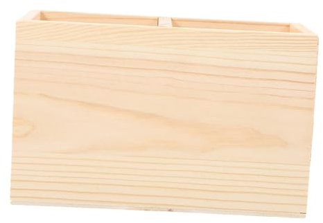 HAPINARY Organisateur De Bureau Diy à Deux Compartiments Rangement Pour Crayons Et Fournitures De Bureau Pot Brut à Personnaliser Pour Maison