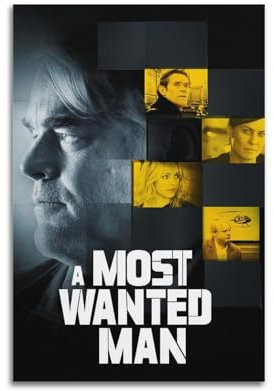 nzzmy Poster A Most Wanted Man, Vintage-Kunst, Raumdekoration, ästhetische Schlafzimmerdekoration, Leinwandposter für Schlafzimmer, 40 x 60 cm, ungerahmter Stil