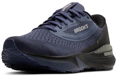 BROOKS Womens Adrenaline Gts 24 GTX Sneaker, Black Nightshadow Coconut, 7 UK
