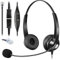 Callez RJ45 Telefon Headset mit Mikrofon Noise Cancelling, Quick Disconnect Phone Headset Kompatibel mit Siemens Unify OpenStage 30 40 60 80 CP205 Kompatibel mit Mitel/Aastra 6865i 6867i 5370