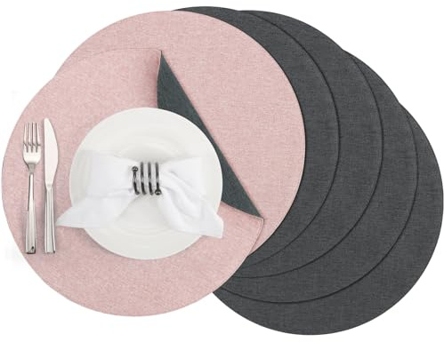 Banchif Tischsets abwaschbar doppelseitig Platzset Platzdecken abwaschbar