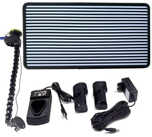 Verbessertes 6-Farbige Licht Erkennung Von Dellen In Der Karosserie-Led-Pdr-Lampe-360°-Hochleistungssaugnapf/Helligkeit&Farbe Einstellbar-FüR Professionelle Mechaniker,Mobile Reparaturen ,B