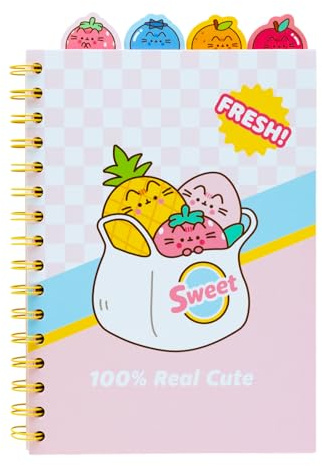 Grupo Erik Pusheen Cat Notizbuch A5 Journal Tagebuch Merch Geschenke | Tagebuch Soft Cover für Erwachsene und Kinder - Notizblock A5 14,8 × 21,0 cm - Kawaii Stuff Schulsachen