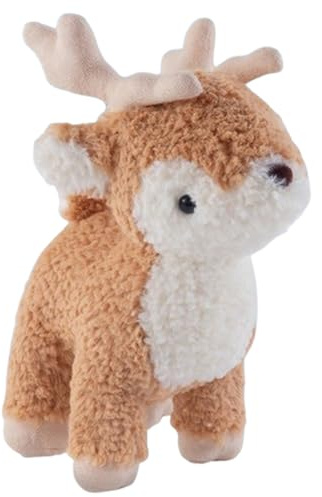 Xiyocadt Hirsch Plüschtier, Weihnachtendeko Kuscheltiere, Rentier Plush Spielzeug, Elch Stofftier Puppe Kissen, Weihnachten Plüschpuppen für Kinder Mädchen Jungen (35CM)