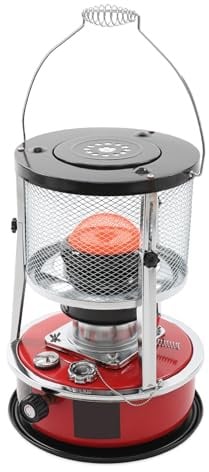 Chauffage au pétrole 2300 W - Avec poignée de transport - Réservoir de 5,2 l avec indicateur de niveau - Autonomie de 18 h - Four au kérosène réglable en hauteur - Pour intérieur/extérieur - Avec sac