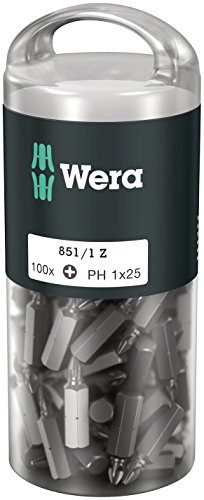 Wera 05072440001 851/1 Z DIY, Phillips Bits, PH 1 x 25 mm, 100-teilig