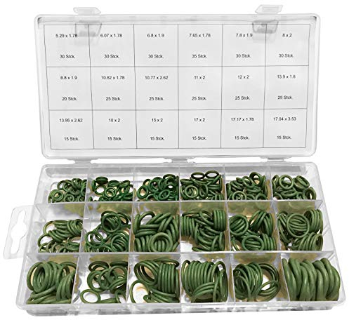 420 x HNBR O-Ring Sortiment Dichtring Dichtung Temperaturständig Klimaleitungen (im Aufbewahrungsbox/Sortimentsbox)