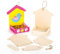 Baker Ross Bastelsets für Futterhäuschen aus Holz für Kinder zum Bemalen, Gestalten und Aufhängen (3 Stück), Holzfarben