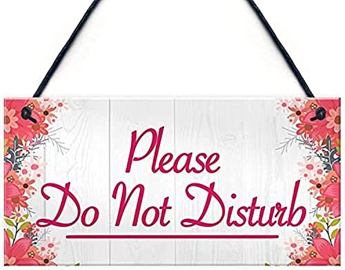 RED OCEAN Please Do Not Disturb Therapist Hotel Privacy Hanging Plaque Home Door Gift Sign