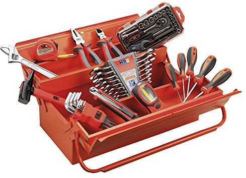 Alyco Orange (HR) - Caja Herramientas 3 Bandejas 65 Piezas, 0 V, Set - 171136