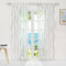 ESLIR Gardinen mit Schlaufen Vorhänge Gardinenschals Transparent Schlaufenschal Wellen Muster Voile Sand BxH 140x245cm 1 Stück