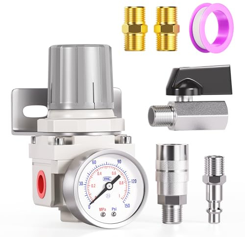TAILONZ PNEUMATIC 1/10.2 cm NPT Luftkompressor Zubehör Druckregler für Druckluftsysteme AR2000 einstellen 0 bis 145 Psi