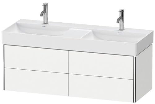 Duravit XSquare Waschtischunterbau wandhängend 118,4 x 46,0 cm, 4 Schubkästen, für Waschtisch DuraSquare 235312, XS416401818, Farbe: Weiß
