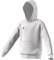 adidas Mens Core18 Hoody Hooded Sweatshirt, White, 2XL