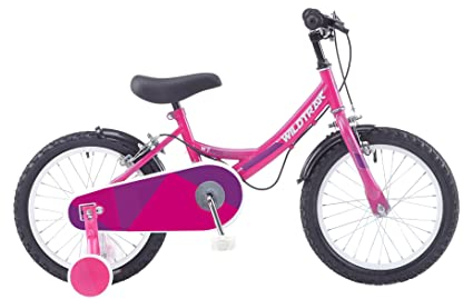 Wildtrak - 16 Zoll Fahrrad für Kinder von 3-7 Jahren mit Stützrädern – Pink