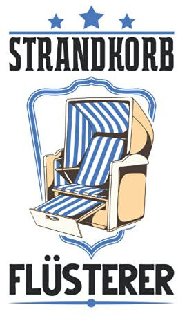 Strandkorb Notizbuch: Strandkorb Flüsterer Nordsee Sylt Ostsee Strand / 6x9 Zoll / 120 linierte Seiten Seiten