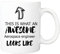 Aerospace Engineer Gift Mug - This is What an Awesome Aerospace Engineer Looks Like - Great Gift for Birthday, Christmas, Secret Santa