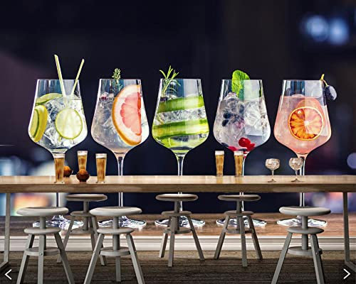 Frtmsticker Fotomurales Xxl Frutas Bebidas Tazas Fotomural Tv Foto Mural Pared 3D Fotomurales Decorativos Papel Tapiz Estéreo 3D Fotomurales 3D Fotomural Vinilo Papel Pintado 400X280Cm