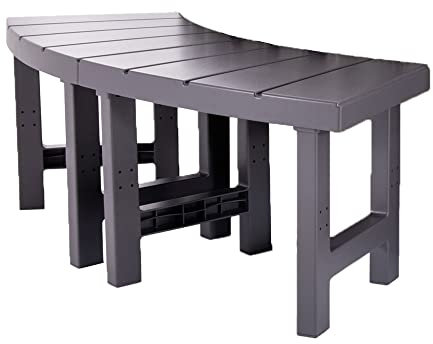 Intex 28514E 2 mittelgroße PureSpa Zubehör Bankes, kompatibel mit 4 Personen Spas, kombiniert zu einer größeren Bank, flache Aufbewahrung, 159 kg Kapazität