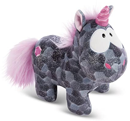 NICI Kuscheltier Diamond Dust 45 cm – Einhorn Plüschtier für Mädchen, Jungen & Babys – Flauschiges Stofftier zum Kuscheln & Spielen – Kuscheliges Schmusetier, Grau