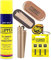Clipper 1 Encendedor Mechero Clásico Largo Metal Rose Gold Brillo Mate + 1 Llavero+1gas+1 Pack de 3Piedra de Ignición Flint