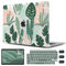 CISSOOK for MacBook Air 13 inch Case 2021 2020 2019 2018 Release A2337 M1 A2179 A1932 with Touch ID, Tropical Hard Shell Case with 2 Keyboard Covers for MacBook Air 13 2021, Tropical Palm Leaves