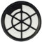 vhbw Filtro compatible con Bosch BGS05A221/03, BGS05A222/02, BGS05A222/03 aspiradora - Filtro de aire de salida, negro/blanco