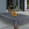 laro Wachstuch-Tischdecke Abwaschbar Garten-Tischdecke Wachstischdecke PVC Plastik-Tischdecken Eckig Meterware Wasserabweisend Abwischbar GAE, Muster:Grau Blau Leinenoptik, Größe:140x240