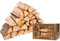 Set Legna da Ardere 6x15 Kg 100% FAGGIO In Tronchetti Da 25 Cm Per Stufe Camini Fuoco + 1 Cartone Omaggio 10Kg Legna di Ulivo