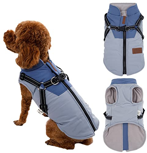 Lairle Hundemantel Winter Hundejacke Hundegeschirr Mantel Welpenmantel Jacke Weste Kleidung Kleines Hundegeschirr wasserdichte Hundemäntel für kleine mittelgroße Hunde