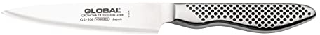 Global Knives 12cm Utility Plain Knife, CROMOVA 18 Stainless Steel, Multipurpose Knife, GS-108/UT