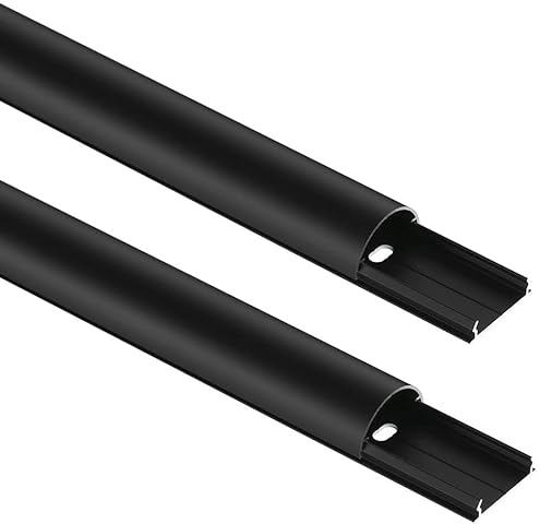 2er Pack, (16,6EUR/m) Aluminium Kabelkanal, Länge 75cm, Breite 3,5cm-matt
