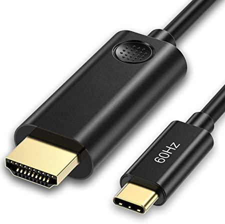 Câble USB C vers HDMI 4K@60hz, 3M câble USB 3.1 Type C HDMI (Compatible Thunderbolt 3) Compatible avec MacBook Pro, MacBook, iPad Pro/air, chromebook, Dell, HP, Samsung, Huawei, Galaxy