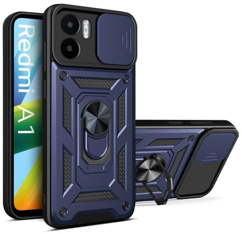 betterfon Handyhülle für Xiaomi Redmi A1 / A2 | Stoßfest & Kratzfest | Mit Kameraschutz, Anti-Fingerabdruck & robustem Panzerschutz-Design | Blau